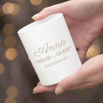 Personalised Wedding Party Candle Holder, 3 of 8