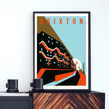 Brutalist London Southwyck House Illustrated Poster, 2 of 4