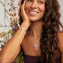Silver Blossom Flower Necklace, thumbnail 3 of 4