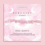 Rose Quartz Crystal Healing Bracelet, thumbnail 1 of 8