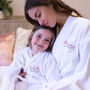 Personalised Embroidered Towelling Womens Bath Robe, thumbnail 3 of 7