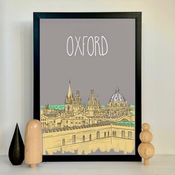 Personalised Oxford Skyline Print, 3 of 10