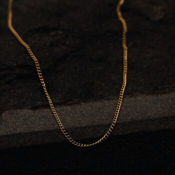Men's 18 K Gold Plated Curb Chain, 9 of 9