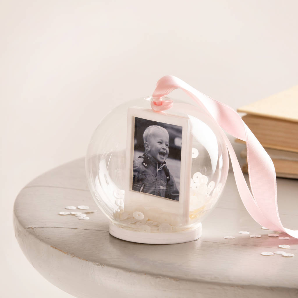 Personalised New Baby Photo Snow Globe By Twenty Seven