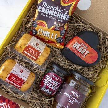The Chilli Lovers Hot And Spicy Cheese Gift Box, 2 of 5