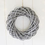 Greywashed Large Willow Wreath, thumbnail 1 of 2