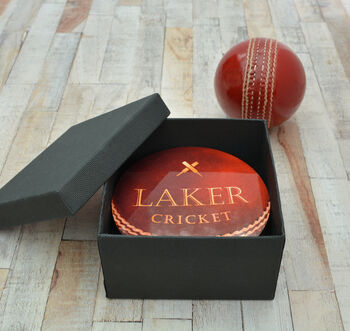 Set Of Four Personalised Cricket Ball Coasters, 2 of 4