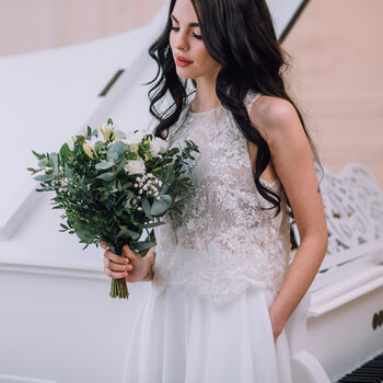 beaded topper for wedding dress DAISY TOP – Camilla Christine main image 0