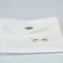Sterling Silver Dolphin Stud Earrings, thumbnail 7 of 7