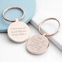 Personalised Engraved Favourite Mummy Metal Keyring, thumbnail 1 of 6