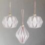 Three White Paper Origami Christmas Tree Decorations, thumbnail 2 of 9