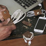 Leather Cable Organisers Set Of Four, thumbnail 6 of 12