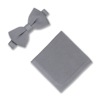 Knitted Bow Tie And Pocket Square Subscription, 2 of 8