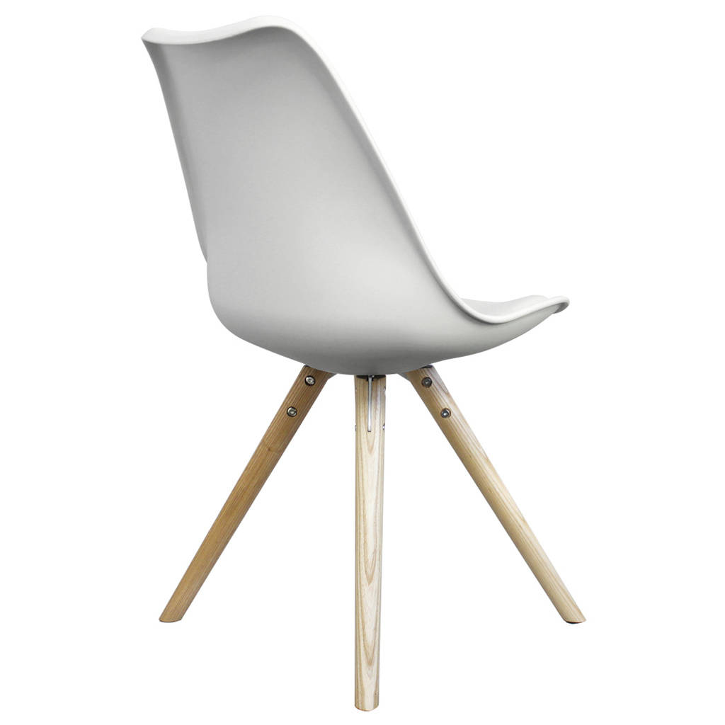 White Copenhagen Chair With Wooden Legs By Circle + Line