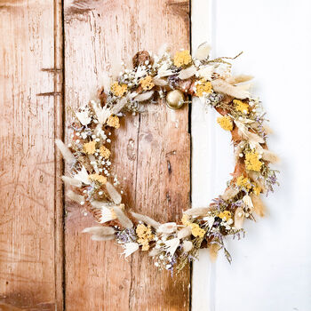 Dried Flower Wreath With Achillea, 4 of 6