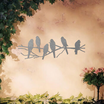 Birds On Branch Metal Wall Art For Outdoor And Indoor Decor Gift, 10 of 10