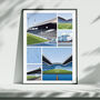 Manchester City Views Of Maine Road And Etihad Poster, thumbnail 3 of 7