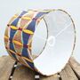 Yellow And Blue Eyes African Print Lampshade, thumbnail 6 of 7