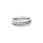 Stainless Steel Silver Spinner Band Ring For Men, thumbnail 5 of 6