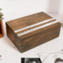 Personalised Wooden Anniversary Cufflink/Trinket Box, thumbnail 4 of 9