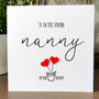 Personalised Birthday Card For Special Nanny, Handmade Card For Her, thumbnail 1 of 3