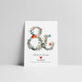 Floral Ampersand Engagement Or Wedding Print, thumbnail 3 of 3