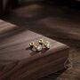 5mm Bezel Cz Crystal Stud Earrings In Sterling Silver, thumbnail 8 of 12