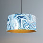 Marble Lampshade In Ink, thumbnail 1 of 4