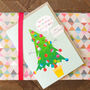 Smiley Christmas Tree Card, thumbnail 1 of 2