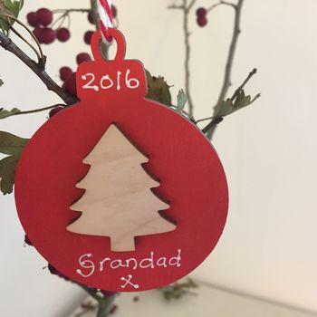 Personalised Christmas Tree Bauble Decoration, 2 of 5