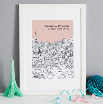 Personalised Plymouth Graduation Gift Print, 2 of 11