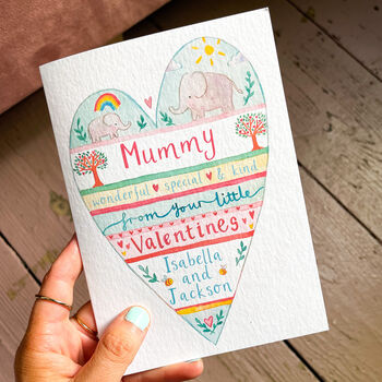 Personalised Mummy From Your Little Valentine Card, 2 of 5