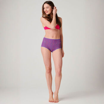 Women's 'Wild Cat' Four Pack Bamboo Full Briefs, 5 of 8