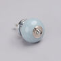 G Decor Pastel Grey White Handmade Ceramic Door Knobs, thumbnail 8 of 8