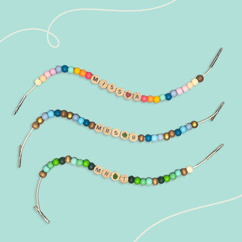 Personalised Teacher Friendship Bracelet, 2 of 12