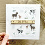 Personalised New Baby Card, Farm Animals, thumbnail 3 of 3