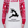 Reindeer Christmas Personalised Apron, thumbnail 2 of 3