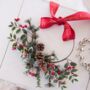 Red Berry Half Wreath, thumbnail 1 of 3