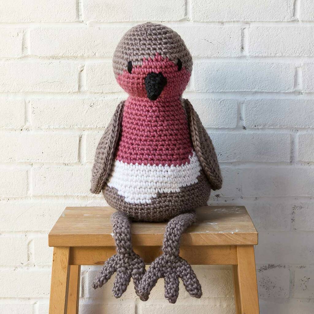 Riley The Giant Robin Crochet Kit By Wool Couture