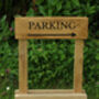 Portable Oak Engraved Sign, thumbnail 3 of 5