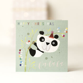 Christmas Panda Greetings Card, 3 of 5