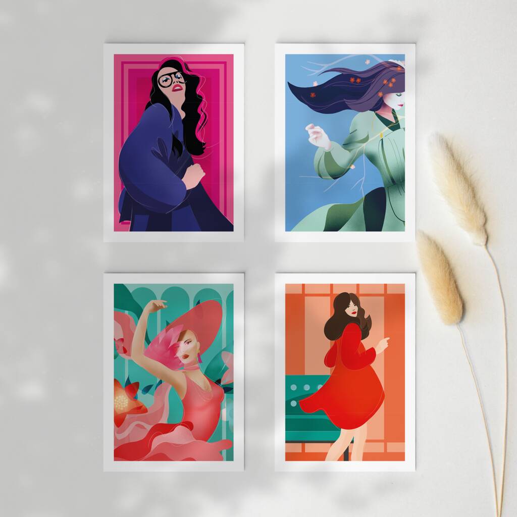 Women In Colour, Pack Of Eight Postcards, 1 of 10