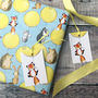 Fox And Friends Birthday Wrapping Paper, thumbnail 2 of 8