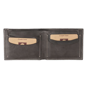 Men's Rugged Thick Leather Wallet, 7 of 12