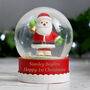 Personalised Santa Christmas Snow Globe, thumbnail 7 of 8