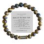 Men's Newcastle United Football Fan Tiger's Eye Bracelet, thumbnail 1 of 6