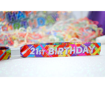 21st Birthday Party Festival Wristbands 21 Fest, 5 of 7