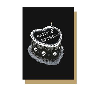 Gothic Birthday Cake Card, 2 of 2