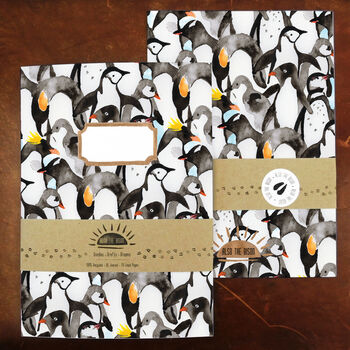 Waddle Of Penguins Print A5 Lined Journal, 3 of 10