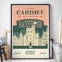 Personalised Cardiff Half Marathon Print, Unframed, thumbnail 2 of 4